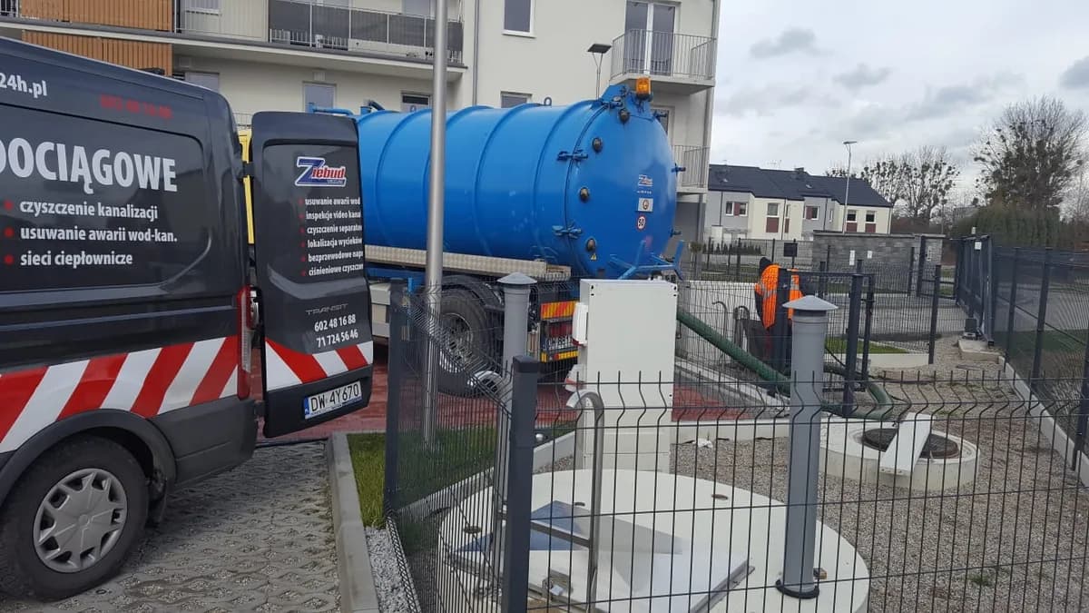 Samochód WUKO i infrastruktura wodociągowa — realizacja ZIĘBUD EXPERT