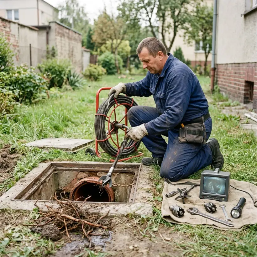 Czyszczenie i naprawa kinety studzienki kanalizacyjnej